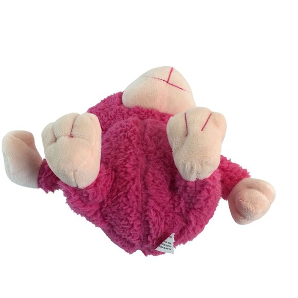 Inter-American Pink Monkey 9" Plush Stuffed Animal Toy Sherpa Fur Ape Chimpanzee - Picture 6 of 9